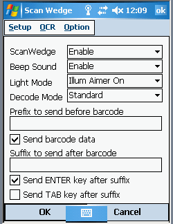 datawedge configuration